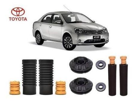 4 Kit Batente Coxim Dianteiro Traseiro Etios Sedan 2012 2013 2014 2015 - Auto Flex Imagem de 4 Kit Batente Coxim Dianteiro Traseiro Etios Sedan 2012 2013 2014 2015