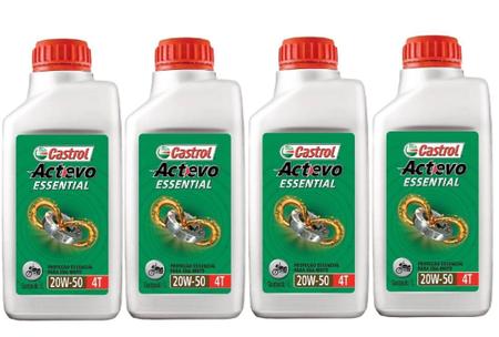 Imagem de 4 Litros Óleo Castrol Moto 4T Mineral Api Sl Jaso Ma2 Sae 20w50