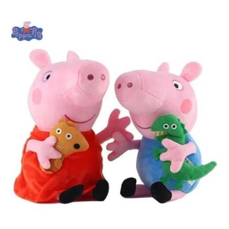 Imagem de 4 Pelúcias Família Peppa Pig, George, Mamãe E Papai Músical