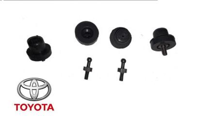 Imagem de 4 Pino E 4 Coxim Tampa Capa Motor Toyota Corolla 2009/ 2019 Kit