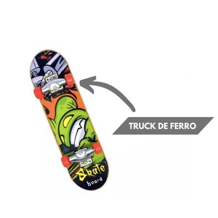 Skate De Dedo Brinquedo Infantl Divertido Truck Metal Lixa Kit c/ 4 - Monac  Store - Skate - Magazine Luiza