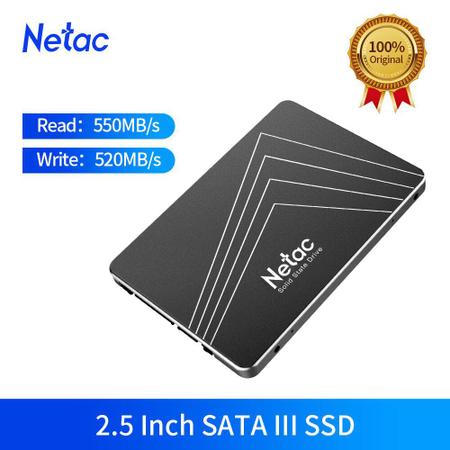 Imagem de 4 UNIDADES - SSD NETAC 1TB SATA 3 Memoria Para Notebook, PC e Consoles / Leitura: até 535 mb/s - Gravação: até 510 mb/s