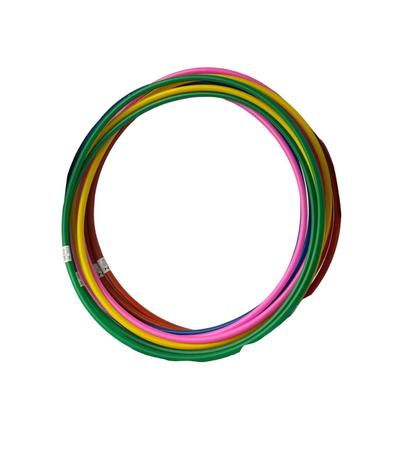 Imagem de 40 Bambolês Arco Argola Circuito Reforçado 55cm Coloridos