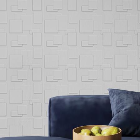 Imagem de 40 Placas PVC 3d Revestimento de Parede Decorativa Cadre Alto relevo Quarto Sala Cozinha 25cm x 25cm
