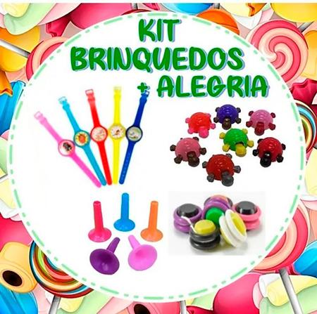 Imagem de 400 Mini Brinquedos- Sacolinha Surpresa Kit+ Alegria! Atacado