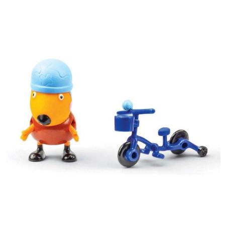 Imagem de 4199 peppa pig raposo freddy com bicicleta - Dtc