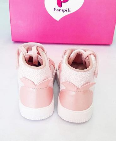 435154 tenis pampili luna infantil rosa glace tec - Calçados Infantis -  Magazine Luiza
