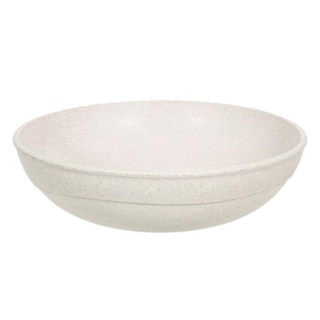 4un Saladeira redonda 25cm Tigela 2,4 Litros Bege - Evo Imagem de 4un Saladeira redonda 25cm Tigela 2,4 Litros Bege