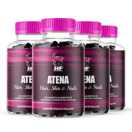 Imagem de 4x atena hair skin nails hf suplements 60caps