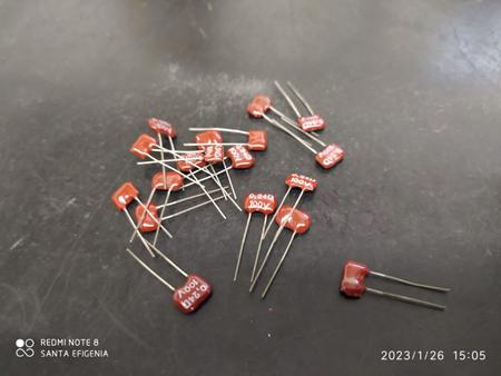 Imagem de 4x Capacitor Mica Prata 0,24pf/100v Tolerancia 0,5pf Cm0