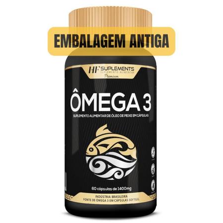 4x omega 3 puro 1400mg 60caps hf suplements - HF SUPLEMENTOS Imagem de 4x omega 3 puro 1400mg 60caps hf suplements