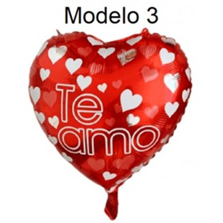 Imagem de 5 Balões Coração 22cm Frases de Amor Namorados Casamento