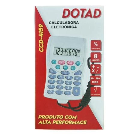 5 Calculadoras De Bolso Com Cordão 8 Dígitos. - Jl Classe Imagem de 5 Calculadoras De Bolso Com Cordão 8 Dígitos.