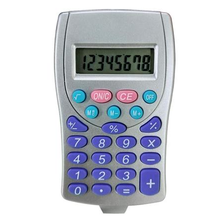 5 Calculadoras De Bolso Com Cordão 8 Dígitos. - Jl Classe Imagem de 5 Calculadoras De Bolso Com Cordão 8 Dígitos.