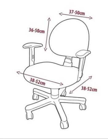 Imagem de 5 Capa de cadeira para escritorio em Malha Qualidade Cortex