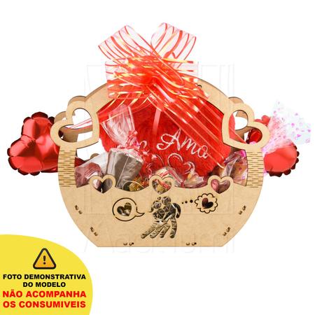 Imagem de 5 Cesta M Dia dos Namorados Presente Amor iFood Delivery