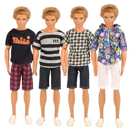 Kit Roupas e Sapatos para Barbie e Boneco Ken Namorado da Barbie no Shoptime