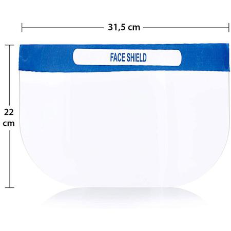 Imagem de 5 Máscaras para Proteção Face Shield Transparente p Rosto