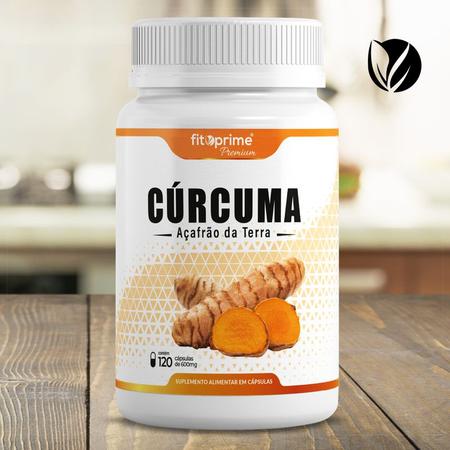 Imagem de 5 Potes Cúrcuma 600mg 120cps Fitoprime