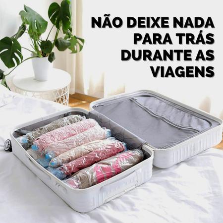 Imagem de 5 Saco À Vácuo Organizador Cobertor Roupas 60x80cm