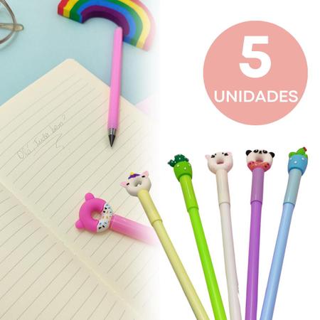 Imagem de 5 Uni Lápis Kawaii Infinito Papelaria Material Escolar Escrita Ilimitada