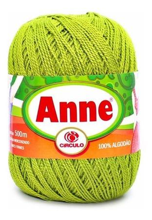 Imagem de 5 Unid Fio Anne 500m Linha Círculo Tricô Crochê Escolha Cor