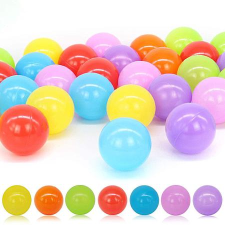 Bolas sólidas coloridas para crianças, plástico, bolas para jogos