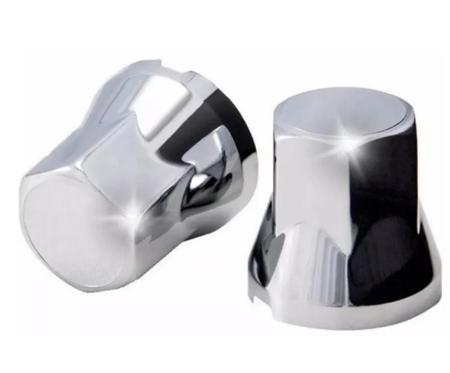 50 Capa De Porca Cromada Sextavada Lisa 22mm - TOP-AR Imagem de 50 Capa De Porca Cromada Sextavada Lisa 22mm