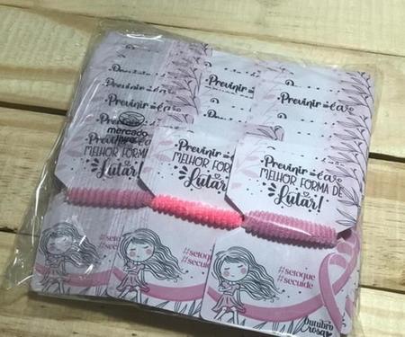 Imagem de 50 Card Com Xuxinha De Cabelo Mimo Cliente Outubro Rosa