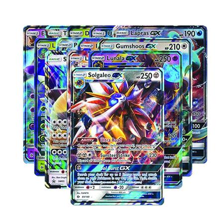 Lote 50 cartas pokemon gx(inglês) - grátis adesivos E carta