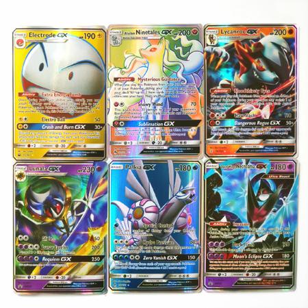 Carta Pokémon Lendário Ho-oh Gx Rainbow Lote 50 Cartas