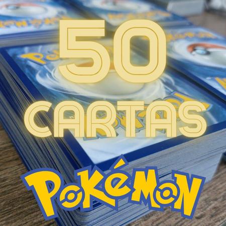 Pack 50 Cartas Pokémon com Charizard e Raras Foil Garantidas - Copag - Deck  de Cartas - Magazine Luiza