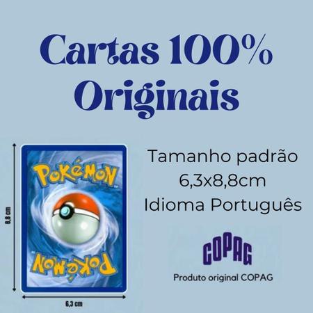 Pack 50 Cartas Pokémon com Charizard e Raras Foil Garantidas - Copag - Deck  de Cartas - Magazine Luiza