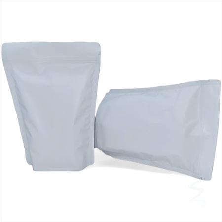 50 Embalagens Sacos Stand Up Pouch Branco Fosco Fecho Zip 17x23 - SANDRA EMBALAGENS Imagem de 50 Embalagens Sacos Stand Up Pouch Branco Fosco Fecho Zip 17x23
