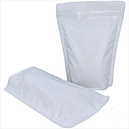 50 Embalagens Sacos Stand Up Pouch Branco Fosco Fecho Zip 17x23 - SANDRA EMBALAGENS Imagem de 50 Embalagens Sacos Stand Up Pouch Branco Fosco Fecho Zip 17x23