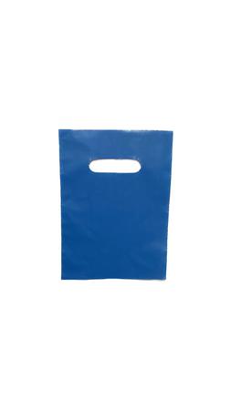 Imagem de 50 sacolas plásticas - 16x20 -alça vazada boca de palhaço para loja - 0,08 micras