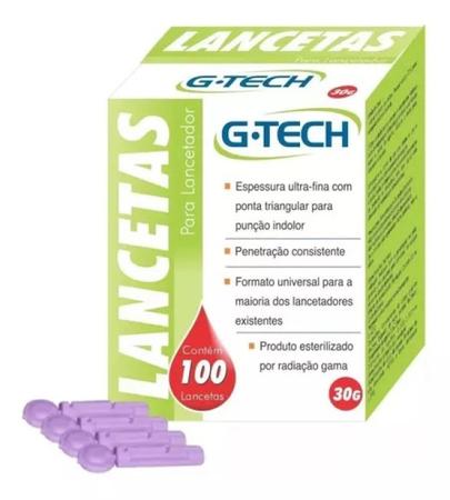 Imagem de 50 Tiras De Glicemia Free + 100 Lancetas - G-Tech