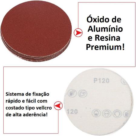 Imagem de 50 X Lixas Disco Grão Liso 7 Polegadas 180mm Lixadeira Politriz KaQi