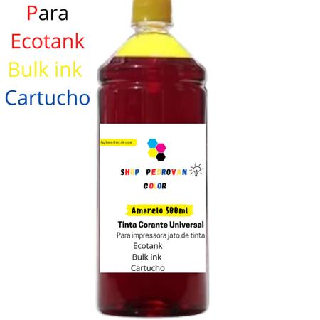 Imagem de 500 250 100 ml Tinta Universal compatível Epson HP etc... Canon lexmark Ecotank  Bulk ink cartuchos