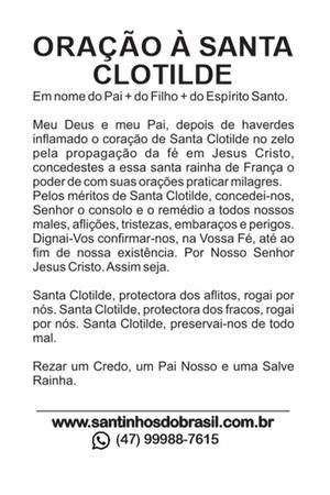 Imagem de 500 Santinhos Santa Clotilde (oração no verso) - 7x10 cm