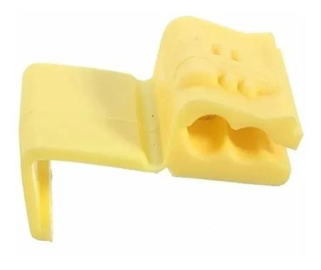 Imagem de 50pçs Conector Derivação Emenda Cabos Fios Amarelo 4 A 6mm