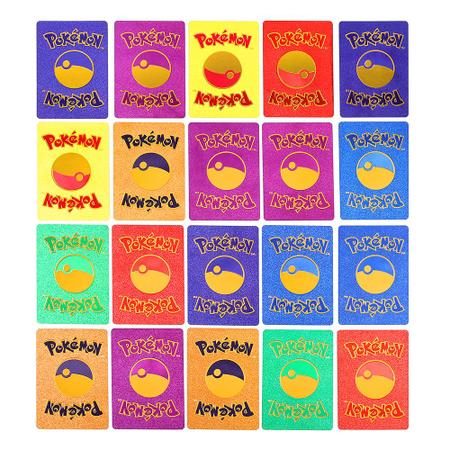 Imagem de 55 Cartas de Pokemon Super Coloridas Deck com V, Vmax, Gx