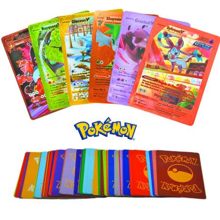Imagem de 55 Cartas de Pokemon Super Coloridas Deck com V, Vmax, Gx