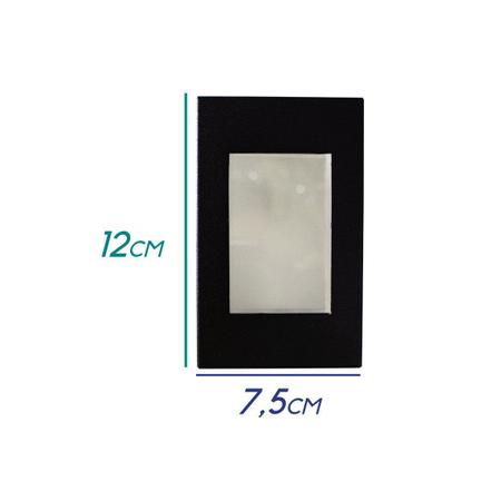 Imagem de 5x Balizador Embutir Caixa 4x2 Preto + LED G9 5W Branco Quente Parede Escada St1314