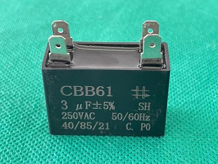 Imagem de 5x Capacitor Partida 3uf/250v Faston 36x15x26mm Cbb61