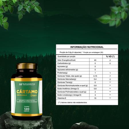 Imagem de 5x óleo de cártamo com vitamina e 120 caps hf suplementos