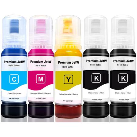 Imagem de 5x Tinta EPS T664 L110 L120 L200 L210 L220 L355 L365 664