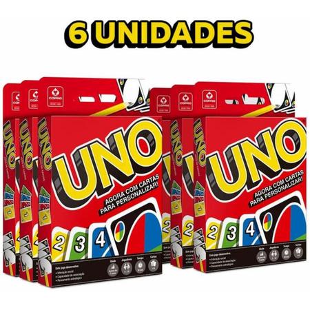 3 Jogo Uno Cartas Lacrado Modelo Novo Diversão Garantida - Copag - Deck de  Cartas - Magazine Luiza