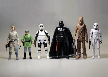 Imagem de 6 Boneco Star Wars Luke Darth Vader Chewbacca Action Figure