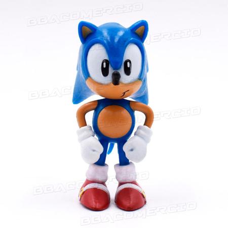 SONIC Coleção Action Figure com 6 Bonecos do Mercado Livre Super Sonic  Metal Sonic Amy Knuckles Tail 